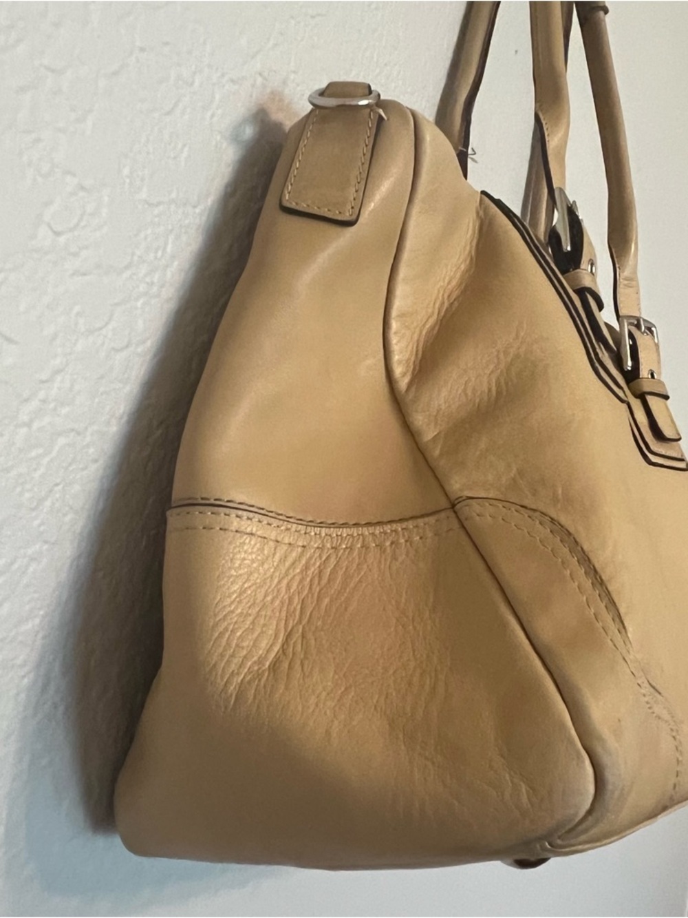 COACH Hamilton Soft Leather Satchel Purse Bag Tan Butter Yellow D1098-F13811 - Picture 10 of 16